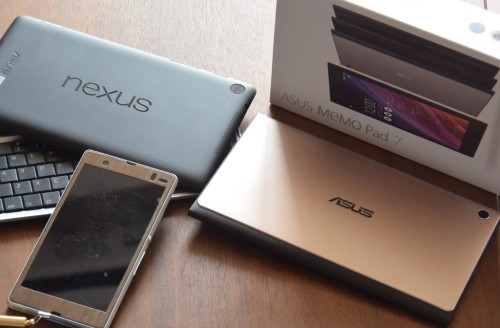 Nexus7とAsus Memo Pad7